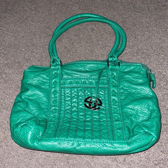 Red by marc ecko green bag purse with red interior - Picture 1 of 6